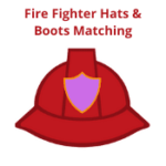 Fire Fighter Hats and Boots Matching Fire Fighter Hats and Boots Matching